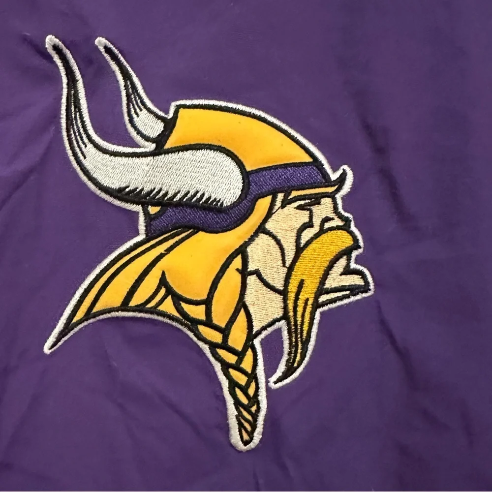 Rare Vintage Minnesota Vikings Kids M 10/12 Stadium Jacket Coat NFL Reebok